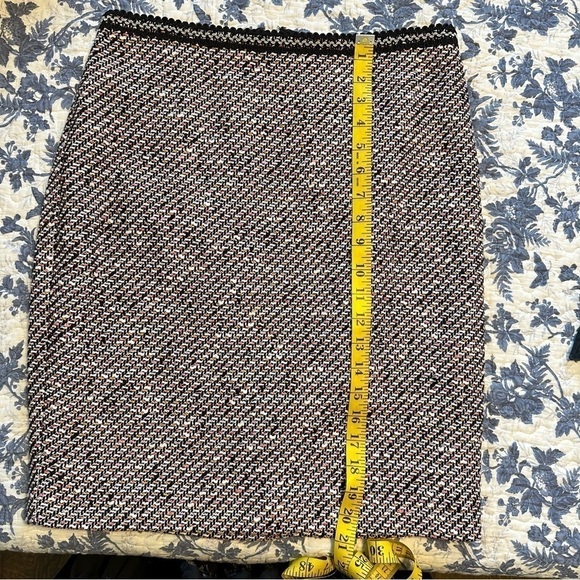 Talbots Pencil Skirt Tweed Pink & Black 6P - Picture 10 of 10
